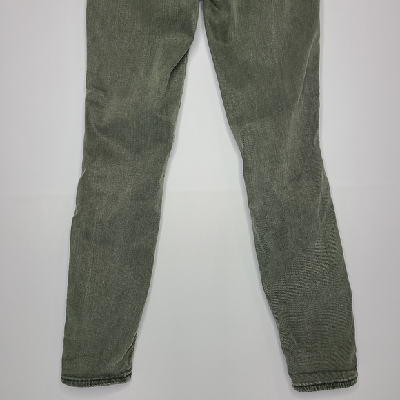 Pistola Audrey Pants Moto Detail Skinny Knit Olive Green Size 26 - Picture 7 of 10